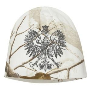 Polish Eagle Poland Coat Of Arms Polish Pride Retro Flag Kati - Camo Knit Beanie