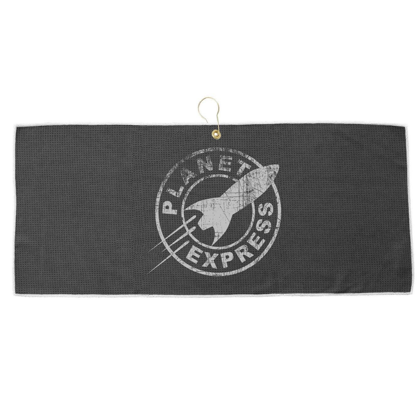 PLANET EXPRESS Large Microfiber Waffle Golf Towel