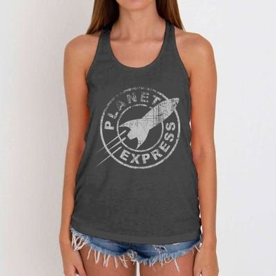 PLANET EXPRESS Women's Knotted Racerback Tank