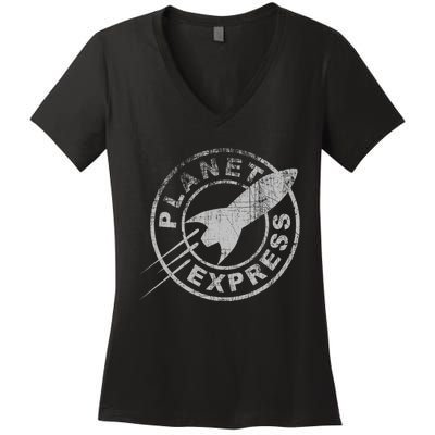 PLANET EXPRESS Women's V-Neck T-Shirt