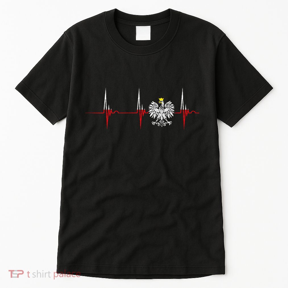Polska Eagle Pole Heartbeat Ecg Pulse Polish Pride Tall T-Shirt