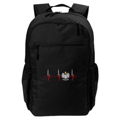 Polska Eagle Pole Heartbeat Ecg Pulse Polish Pride Backpack