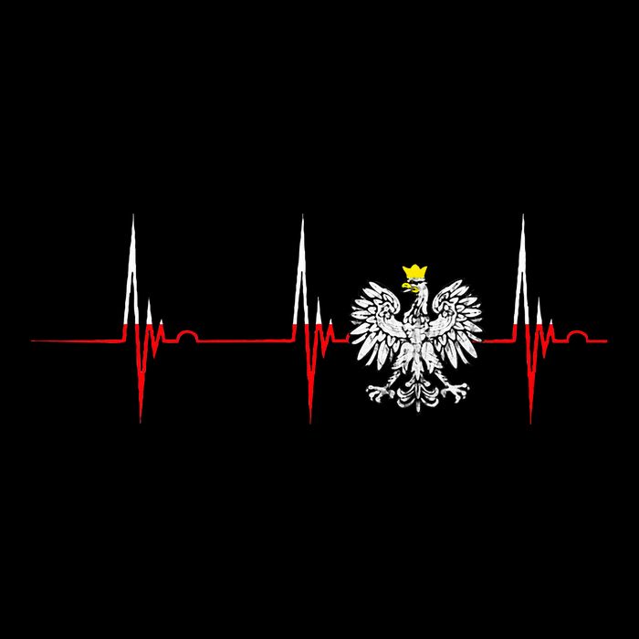 Polska Eagle Pole Heartbeat Ecg Pulse Polish Pride Sustainable Bucket Hat
