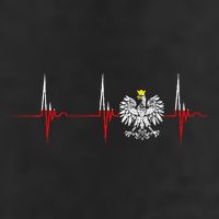 Polska Eagle Pole Heartbeat Ecg Pulse Polish Pride Adult Drive Performance Visor