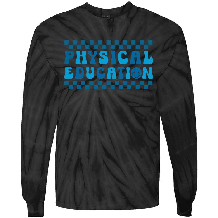 Physical Education Pe Teacher Back To School Student Tie-Dye Long Sleeve Shirt