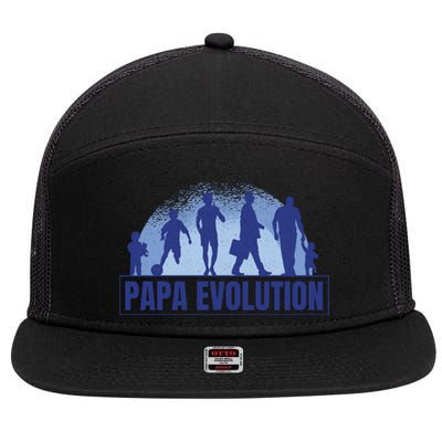 Papa Evolution 7 Panel Mesh Trucker Snapback Hat