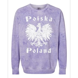 Polish Eagle Poland Coat Of Arms Polska Colorblast Crewneck Sweatshirt