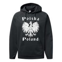 Polish Eagle Poland Coat Of Arms Polska Performance Fleece Hoodie