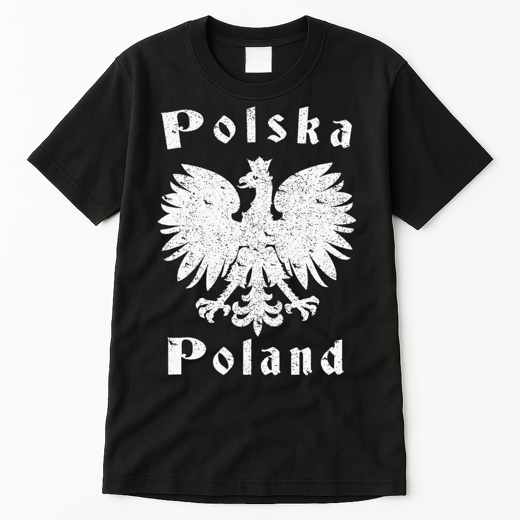 Polish Eagle Poland Coat Of Arms Polska Tall T-Shirt