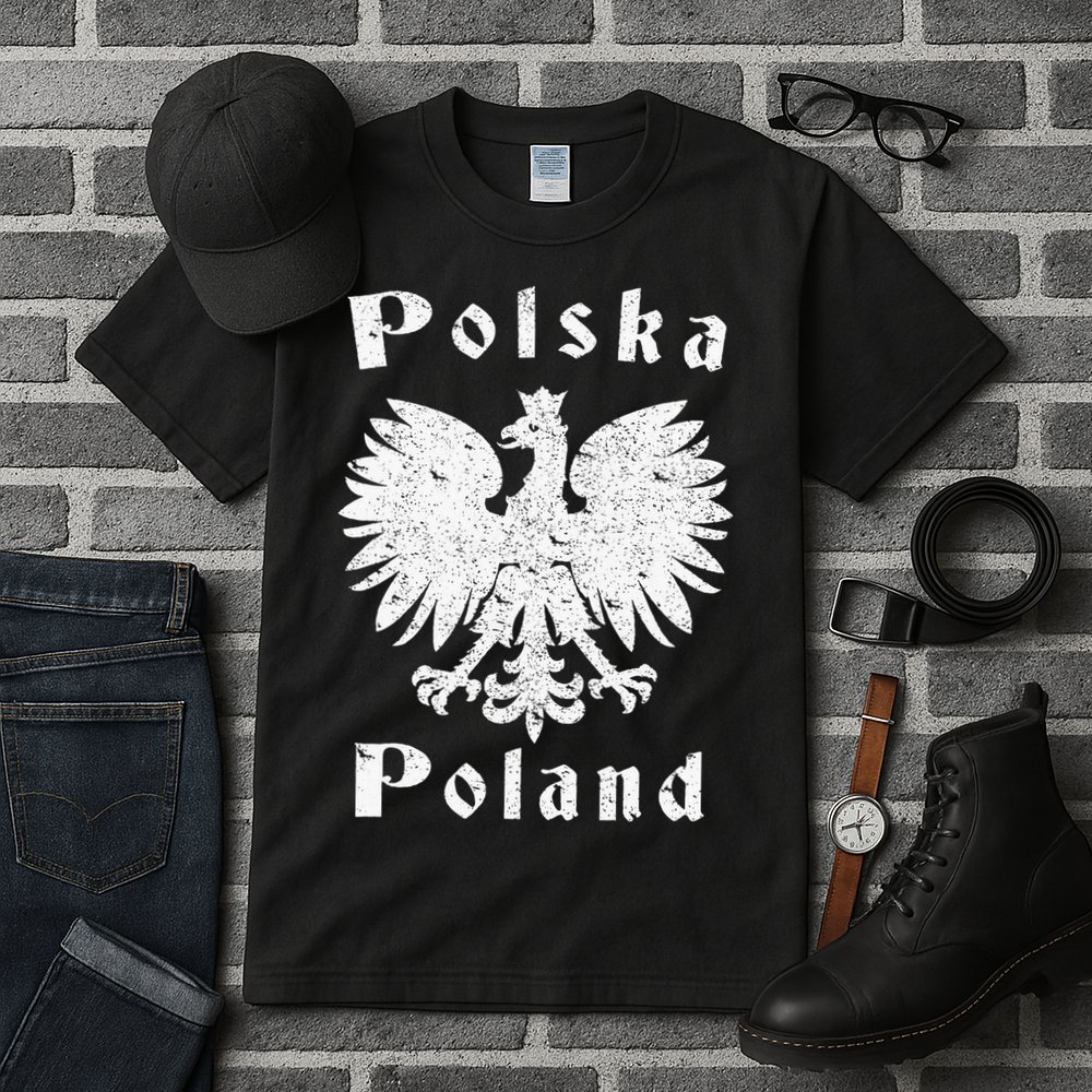 Polish Eagle Poland Coat Of Arms Polska Tall T-Shirt