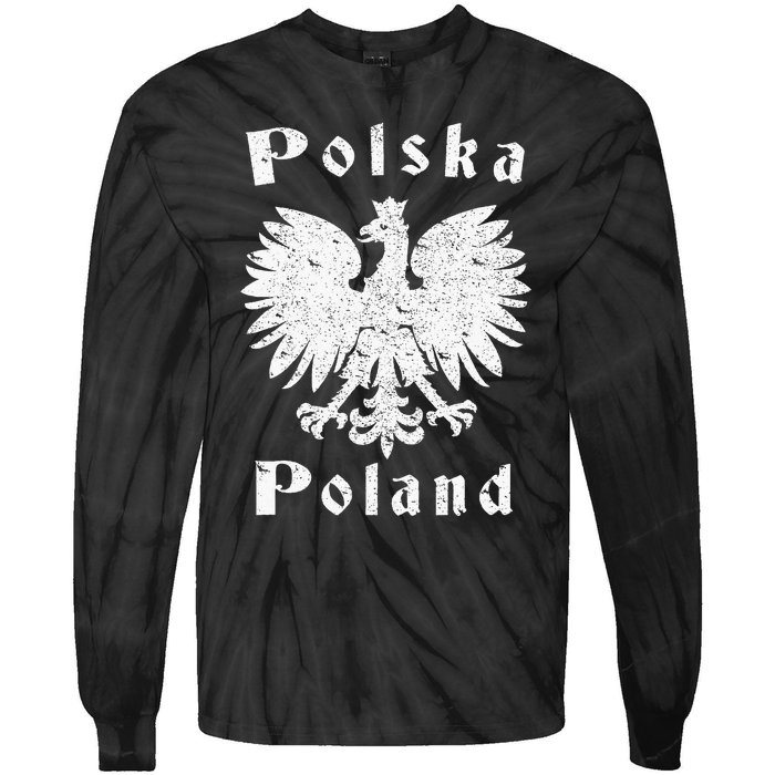 Polish Eagle Poland Coat Of Arms Polska Tie-Dye Long Sleeve Shirt