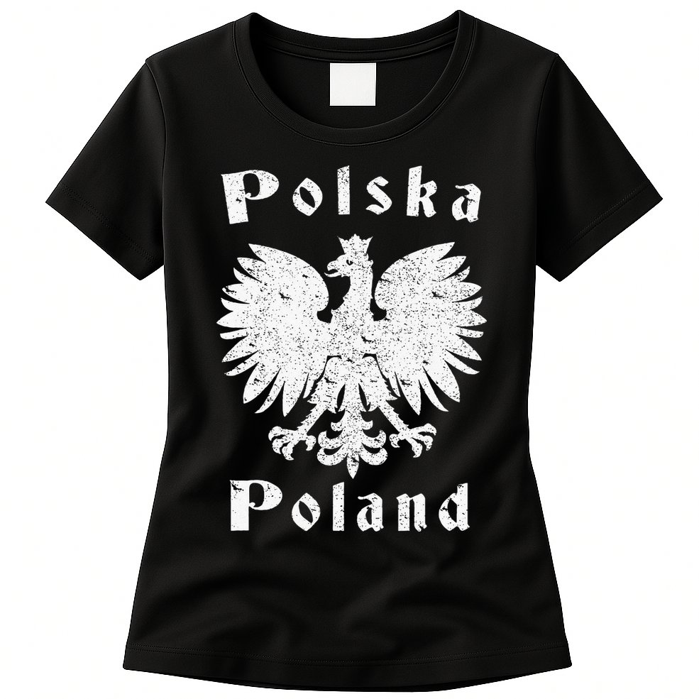 Polish Eagle Poland Coat Of Arms Polska Womens T-Shirt