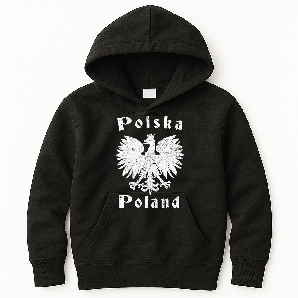 Polish Eagle Poland Coat Of Arms Polska Kids Hoodie