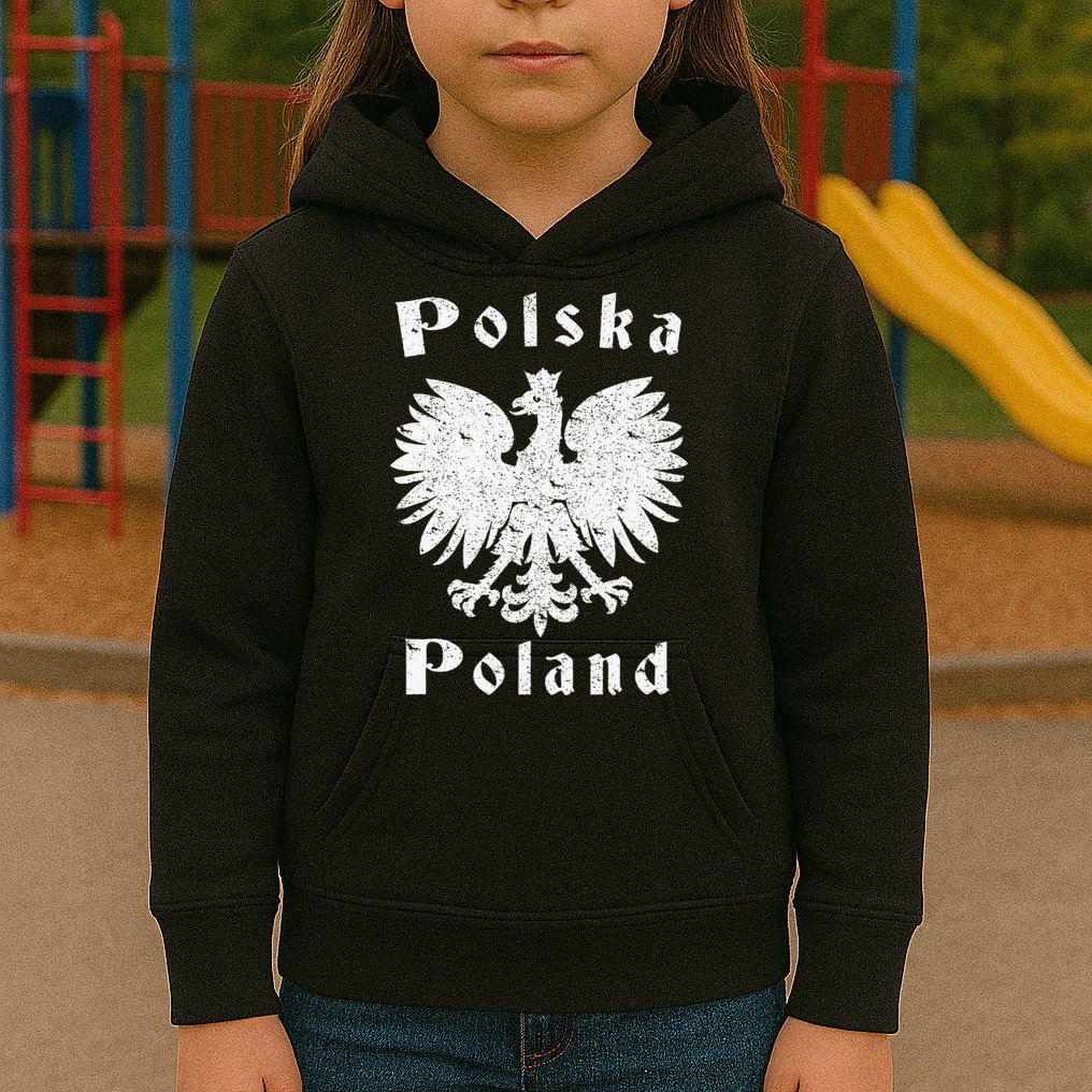 Polish Eagle Poland Coat Of Arms Polska Kids Hoodie