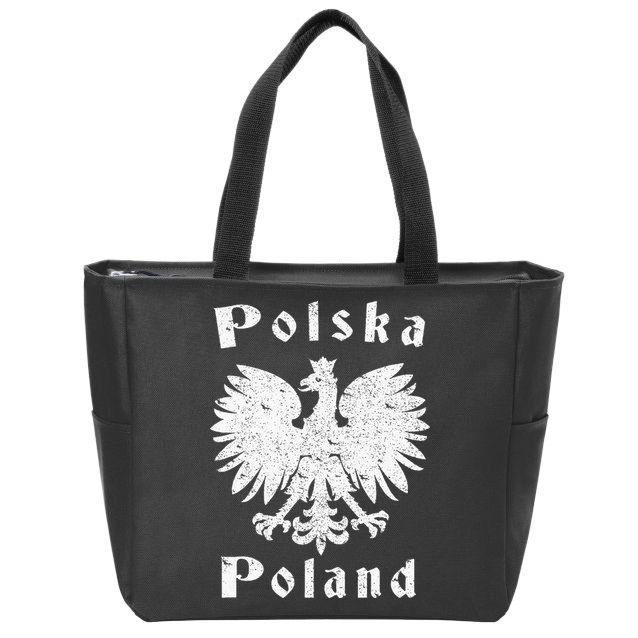 Polish Eagle Poland Coat Of Arms Polska Zip Tote Bag