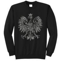 Polish Eagle Poland Coat Of Arms Polish Pride Retro Flag Sweatshirt