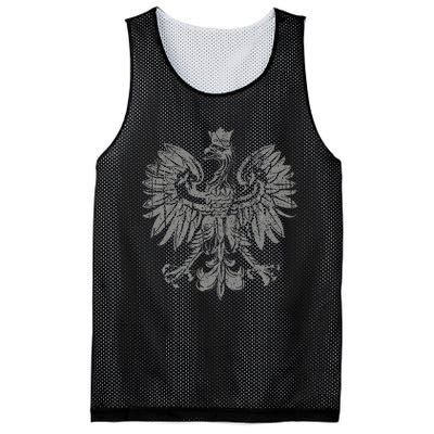 Polish Eagle Poland Coat Of Arms Polish Pride Retro Flag Mesh Reversible Basketball Jersey Tank