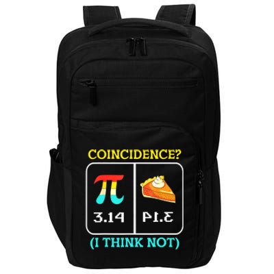 Pi Equals Pie Coincidence Happy Pi Day Mathematics Impact Tech Backpack