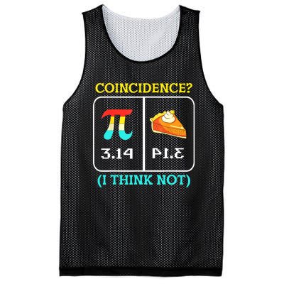 Pi Equals Pie Coincidence Happy Pi Day Mathematics Mesh Reversible Basketball Jersey Tank