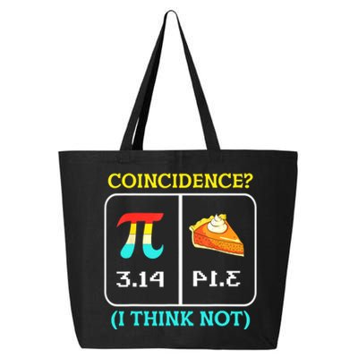 Pi Equals Pie Coincidence Happy Pi Day Mathematics 25L Jumbo Tote