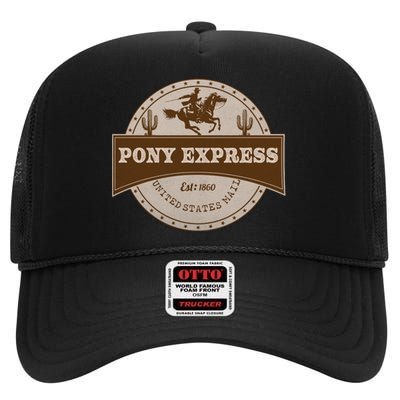 Pony Express High Crown Mesh Back Trucker Hat