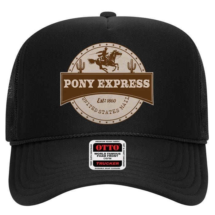 Pony Express High Crown Mesh Back Trucker Hat