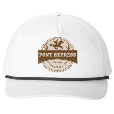 Pony Express Snapback Five-Panel Rope Hat