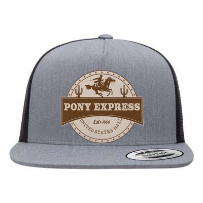 Pony Express Flat Bill Trucker Hat