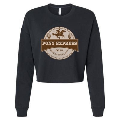 Pony Express Cropped Pullover Crew