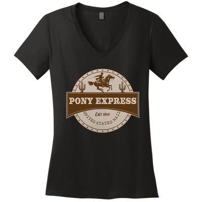 Pony Express Women's V-Neck T-Shirt