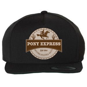 Pony Express Wool Snapback Cap