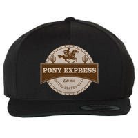 Pony Express Wool Snapback Cap