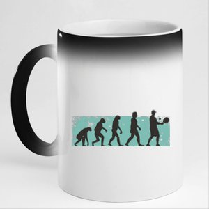 Pickleball Evolution 11oz Black Color Changing Mug