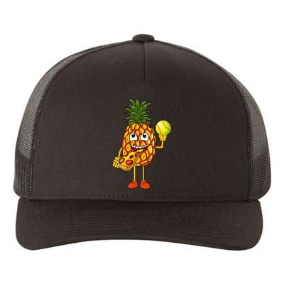 Pineapple Eating Pizza Softball FunnyFoodie Yupoong Adult 5-Panel Trucker Hat