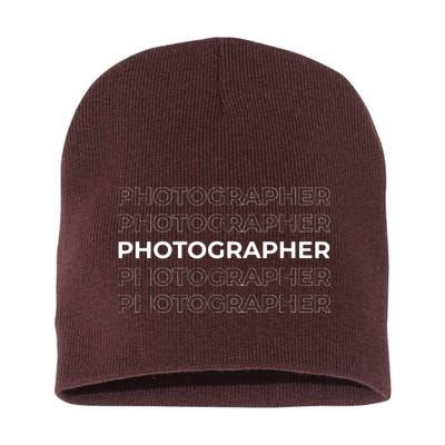 Photographer Event Photography Gift Short Acrylic Beanie