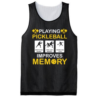 Pickleball Expert Playing Pickleball Improves Memory Mesh Reversible Basketball Jersey Tank