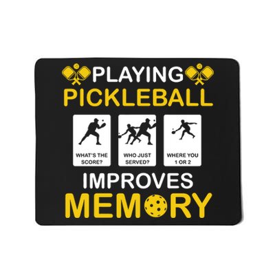 Pickleball Expert Playing Pickleball Improves Memory Mousepad