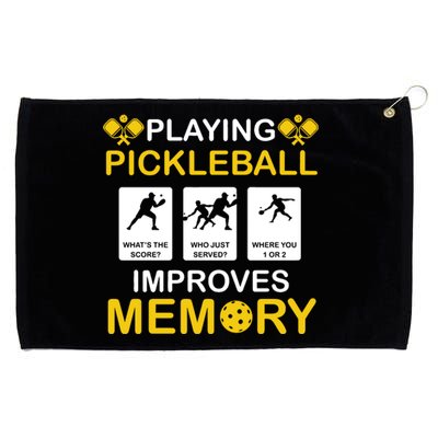 Pickleball Expert Playing Pickleball Improves Memory Grommeted Golf Towel