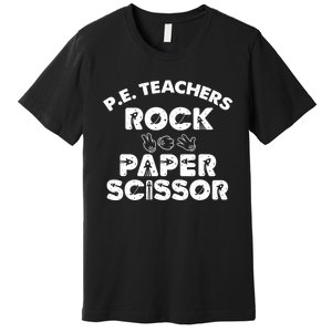 Physical Education PE Teacher - Rock paper scissor Premium T-Shirt