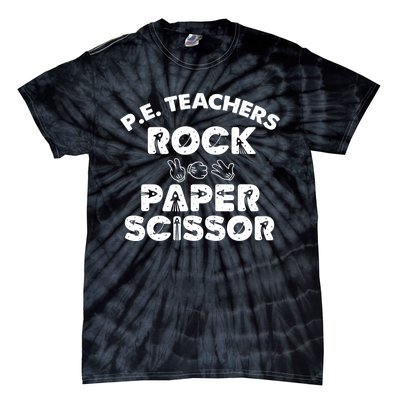 Physical Education PE Teacher - Rock paper scissor Tie-Dye T-Shirt