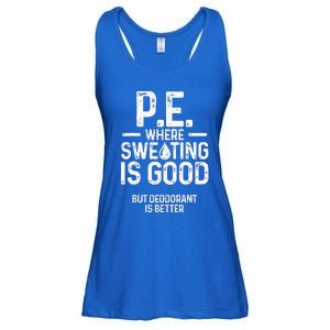 Physical Education PE Where Sweating Is Good PE Teacher Ladies Essential Flowy Tank