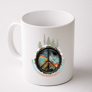 Planet Earth Peace Sign There Is No Planet B Coffee Mug