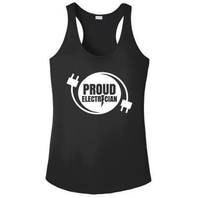 Proud Electrician Ladies PosiCharge Competitor Racerback Tank