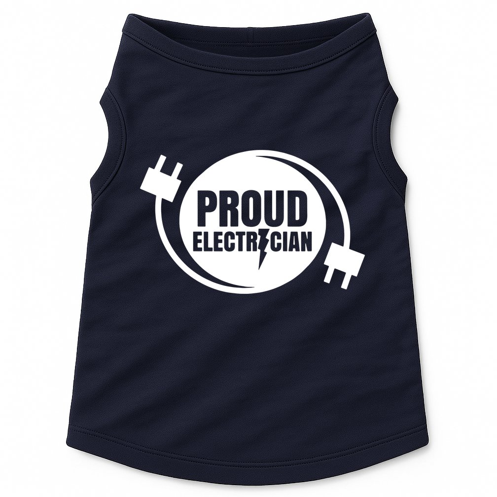 Proud Electrician Doggie Tank