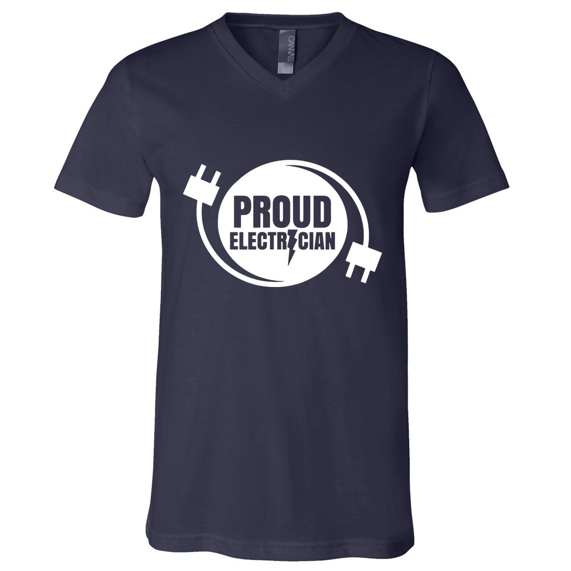 Proud Electrician V-Neck T-Shirt