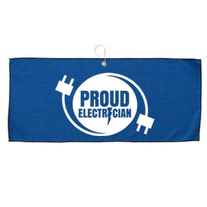 Proud Electrician Large Microfiber Waffle Golf Towel