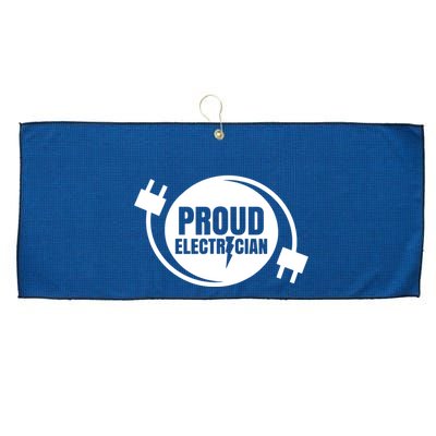 Proud Electrician Large Microfiber Waffle Golf Towel