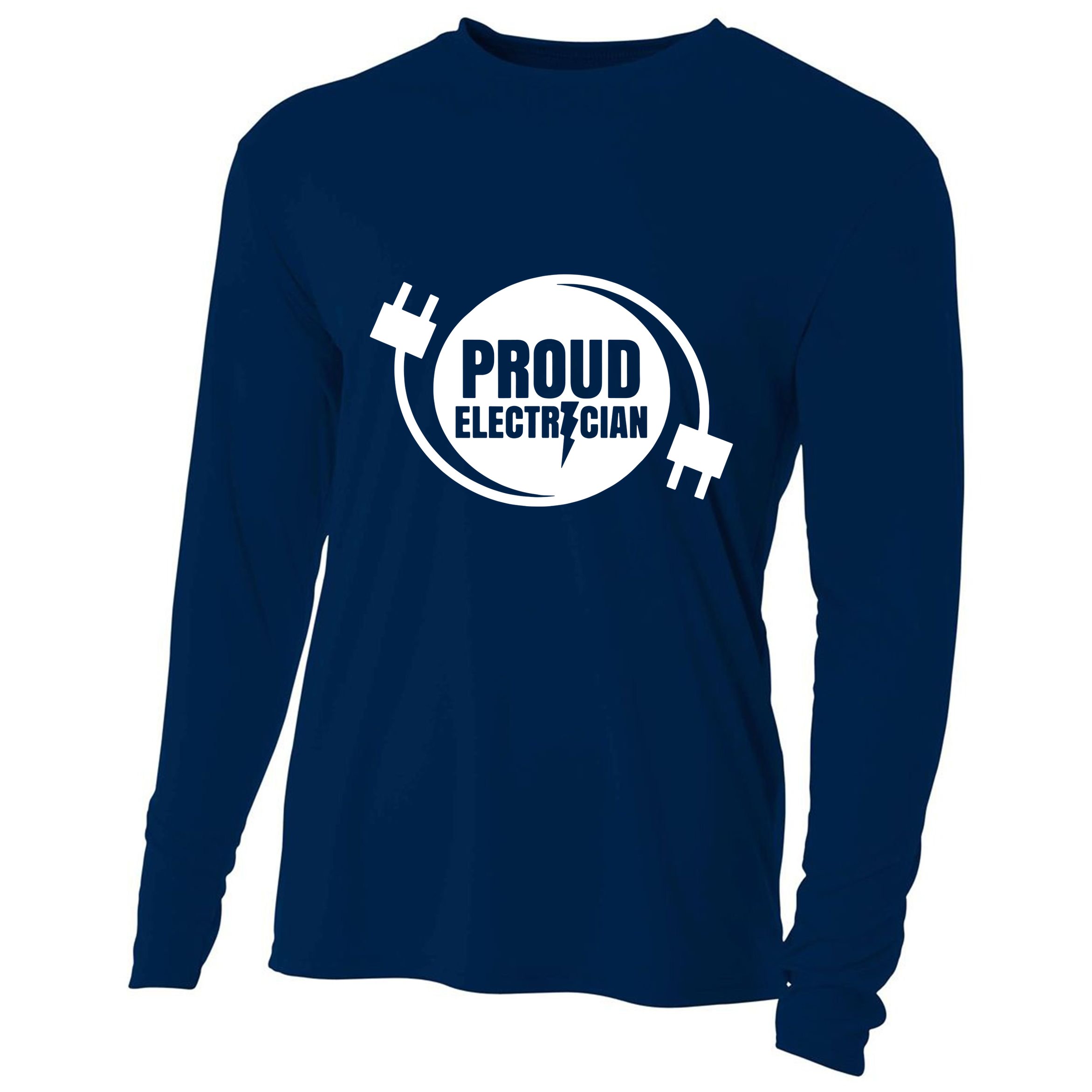 Proud Electrician Cooling Performance Long Sleeve Crew