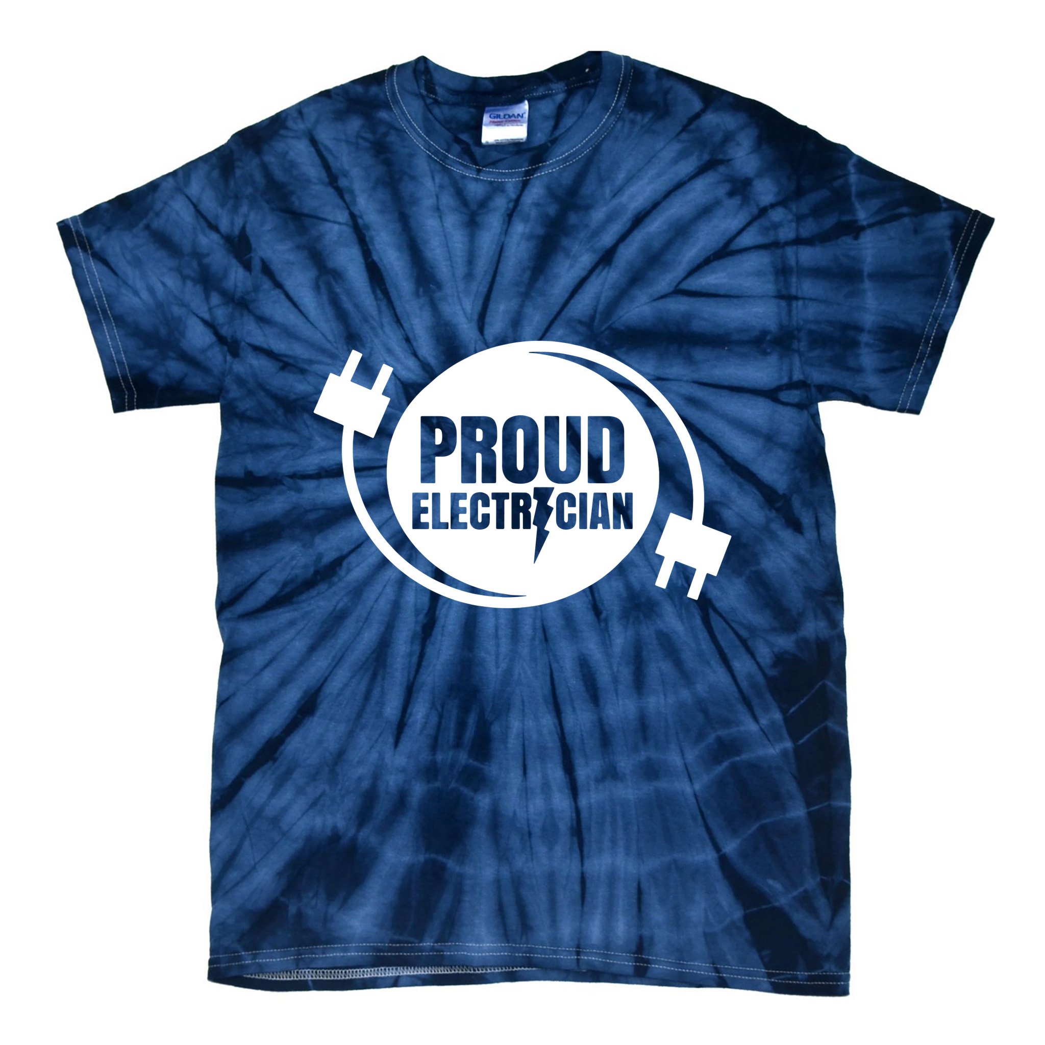 Proud Electrician Tie-Dye T-Shirt