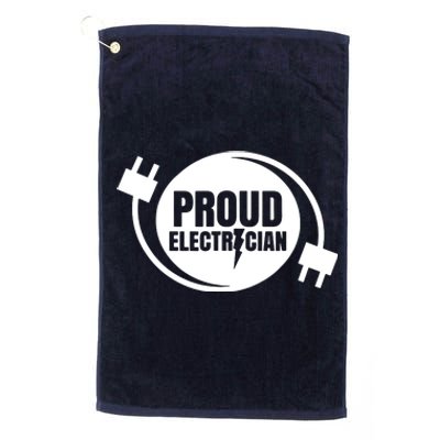 Proud Electrician Platinum Collection Golf Towel